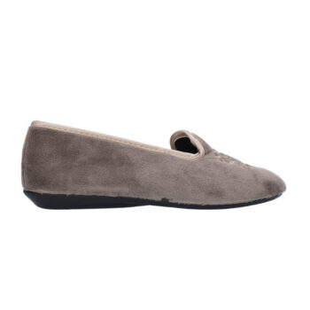 zapatilla mujer nortenas 7 980 25 gris 4 - ZAPATILLA MUJER NORTEÑAS 7-980-25 | ZAPATILLAS DE CASA CERRADAS EN ALGODÓN DISPONIBLES EN AZUL MARINO, GRIS Y NEGRO