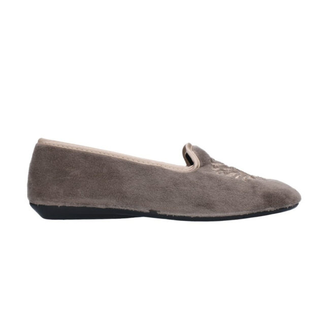 zapatilla mujer nortenas 7 980 25 gris - ZAPATILLA MUJER NORTEÑAS 7-980-25 | ZAPATILLAS DE CASA CERRADAS EN ALGODÓN DISPONIBLES EN AZUL MARINO, GRIS Y NEGRO