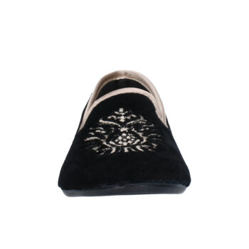 zapatilla mujer nortenas 7 980 25 negro 3 - ZAPATILLA MUJER NORTEÑAS 7-980-25 | ZAPATILLAS DE CASA CERRADAS EN ALGODÓN DISPONIBLES EN AZUL MARINO, GRIS Y NEGRO