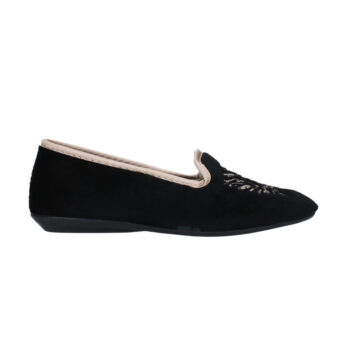 zapatilla mujer nortenas 7 980 25 negro - ZAPATILLA MUJER NORTEÑAS 7-980-25 | ZAPATILLAS DE CASA CERRADAS EN ALGODÓN DISPONIBLES EN AZUL MARINO, GRIS Y NEGRO
