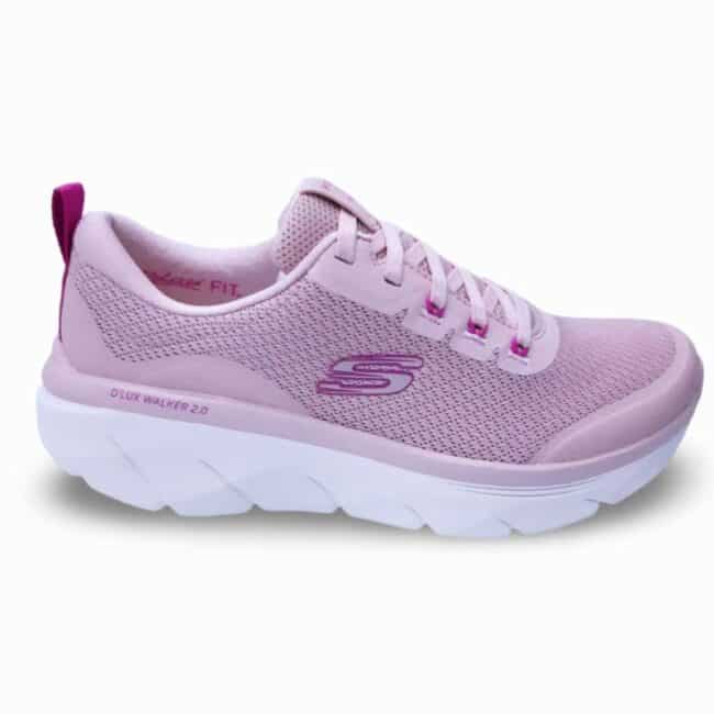 SKECHERS D Lux Walker 2.0 Radiant Rose, Zapatilla Mujer