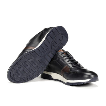 deportivo hombre fluchos louis f1600 negro casual elegante 4 - DEPORTIVO HOMBRE FLUCHOS LOUIS F1600 | ESTILO CASUAL CON DETALLES DE PIEL Y CREMALLERA LATERAL EN MARRÓN O AZUL MARINO
