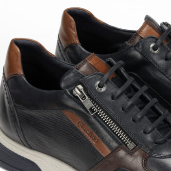 deportivo hombre fluchos louis f1600 negro casual elegante 5 - DEPORTIVO HOMBRE FLUCHOS LOUIS F1600 | ESTILO CASUAL CON DETALLES DE PIEL Y CREMALLERA LATERAL EN MARRÓN O AZUL MARINO