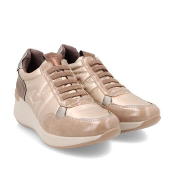 SNEAKERS MUJER MYSOFT 24M592 CONFORT CON CUNA DE 4 5 CM EN COLOR TAUPE Zapaterias Bogar Venta de Zapatos Online en Zaragoza Tienda de Calzado de Calidad Comodidad y Estilo