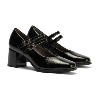 zapato mercedes charol mujer pitillos 10137 negro tacon alto 2 - ZAPATO MERCEDES EN CHAROL MUJER PITILLOS 10137 NEGRO | TACÓN ALTO P. CUADRADA