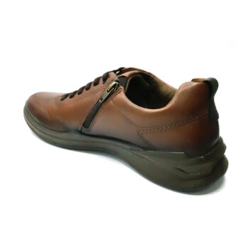 03 - ZAPATO CASUAL HOMBRE PEGADA 111002 EN CUERO MARRÓN OSCURO | ESTILO Y CONFORT PARA EL HOMBRE MODERNO