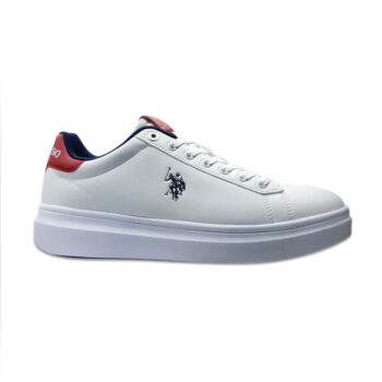 Zapatillas U.S. Polo Assn. Cody para hombre, fabricadas en cuero vegano de alta calidad, con interior textil y suela resistente. Diseño casual con cierre de cordones textiles, ideales para el uso diario.