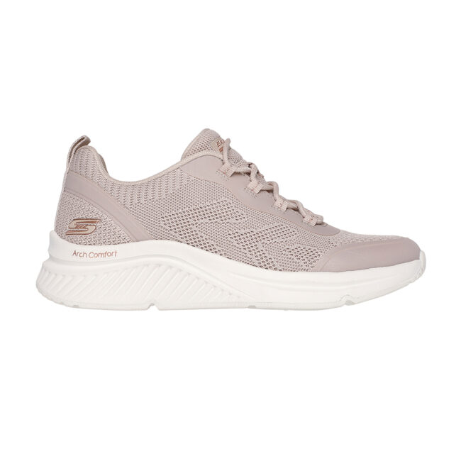 Zapatillas BOBS from Skechers Arch Comfort B Sweet - A Pinch para mujer, con parte superior de knit técnico y superposiciones sintéticas. Incluyen plantilla Skechers Memory Foam™ y amortiguación Arch Comfort® para un soporte óptimo, con diseño vegano y lavable a máquina.