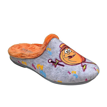 Pantuflas Vulca Bicha modelo 1372 para mujer, con un divertido diseño de calabazas inspirado en el concurso 