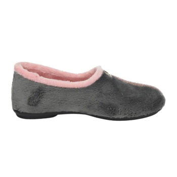 Disfruta del confort absoluto con las zapatillas Vulca Bicha 4306 para mujer. Confeccionadas en suave tejido peluche gris con detalles en rosa, estas zapatillas ofrecen calidez y un ajuste cómodo. Perfectas para el día a día en casa.