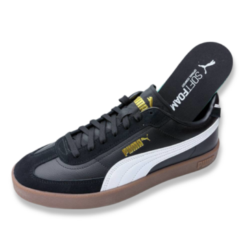 Zapatillas hombre Puma Club II Era - sneakers de moda urbana en color negro y blanco, con amortiguación SoftFoam+ y suela de goma.