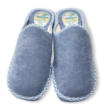 Zapatillas de casa Berevere V5436PA Aguamar - chinelas cerradas para mujer con ribete de cuadros y suela acolchada Zapatillas de casa Berevere V5436PA Aguamar - chinelas cerradas para mujer con ribete de cuadros y suela acolchada
