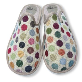 IMG 1683 - ZAPATILLAS DE CASA MUJER PELUSIN CÍRCULOS 100 | DISEÑO ESTAMPADO Y SUELA FLEXIBLE Chinelas Pelusin Círculos 100 - zapatillas de casa para mujer con diseño estampado y suela flexible