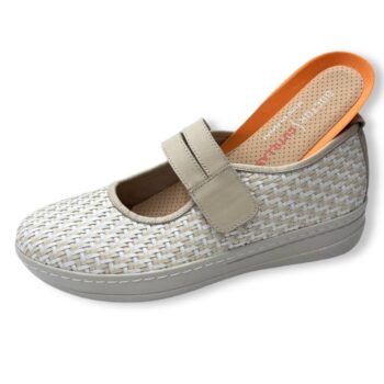 Zapato salón Doctor Cutillas Velcro 50310 Blanco - comodidad y estilo con ajuste seguro y suela ergonómica