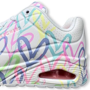 IMG 4599 - ZAPATILLAS MUJER SKECHERS 155507/WPTQ UNO-SPREAD THE LOVE | ESTILO COLORIDO Y CONFORT moda-skechers-multicolor-155507