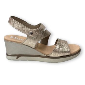 SANDALIA MUJER FLUCHOS SMASH-F1973 ALUMINIO PLATINO DE MUJER FLUCHOS SMASH-F1973