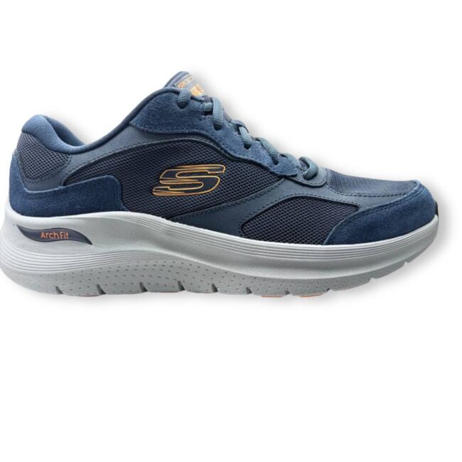 Zapatillas_Skechers_ArchFit_2.0_Thekeep_NavyOrange_Hombre_00 SKECHERS ARCH FIT 2.0