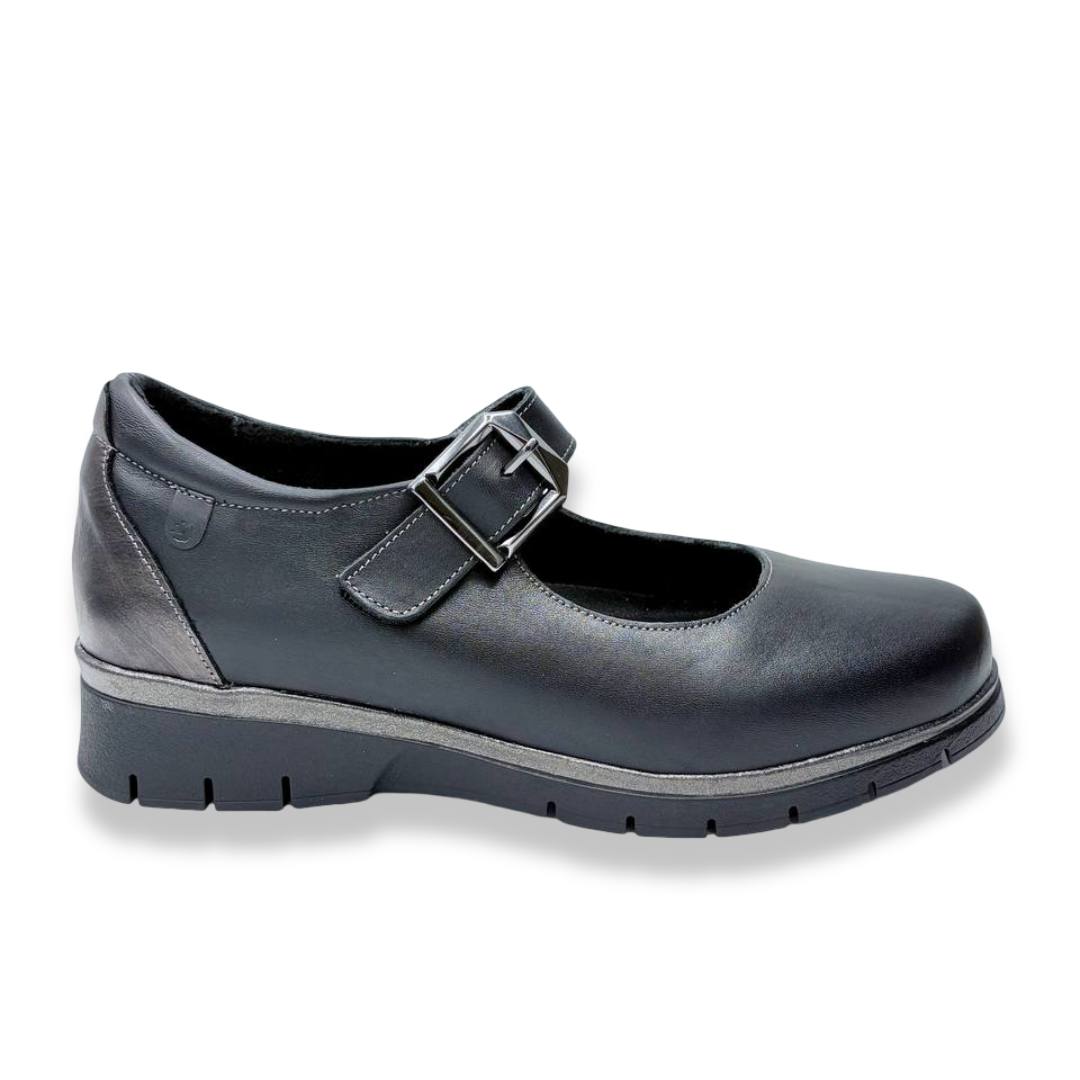 IMG 1045 - ZAPATO MUJER VALERIA’S 2386 | SALÓN CONFORT DE PIEL CON HEBILLA valerias-2386-negro
