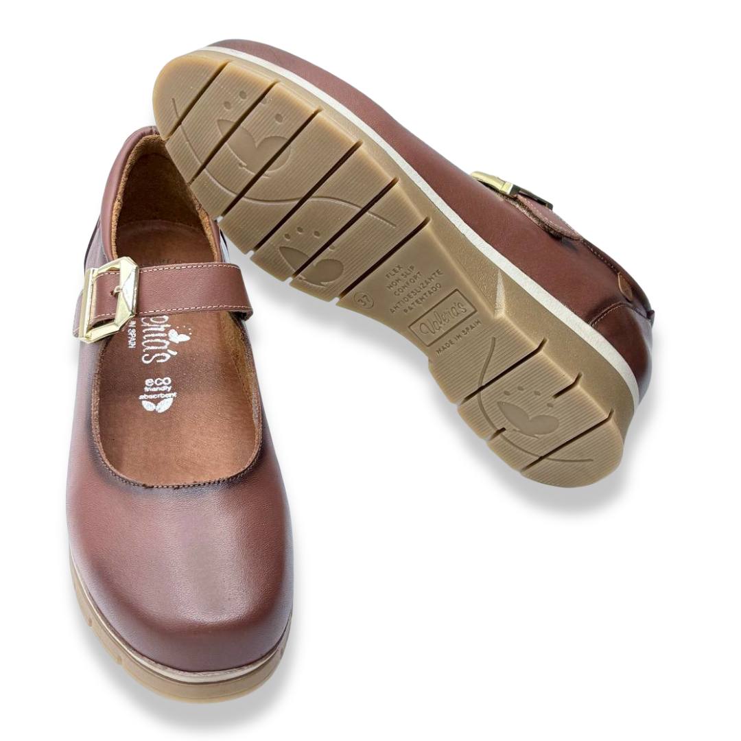 IMG 1046 - ZAPATO MUJER VALERIA’S 2386 | SALÓN CONFORT DE PIEL CON HEBILLA valerias-2386-cuero