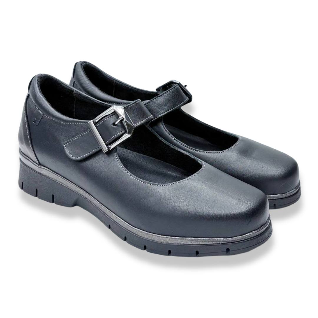 IMG 1049 - ZAPATO MUJER VALERIA’S 2386 | SALÓN CONFORT DE PIEL CON HEBILLA valerias-2386-negro