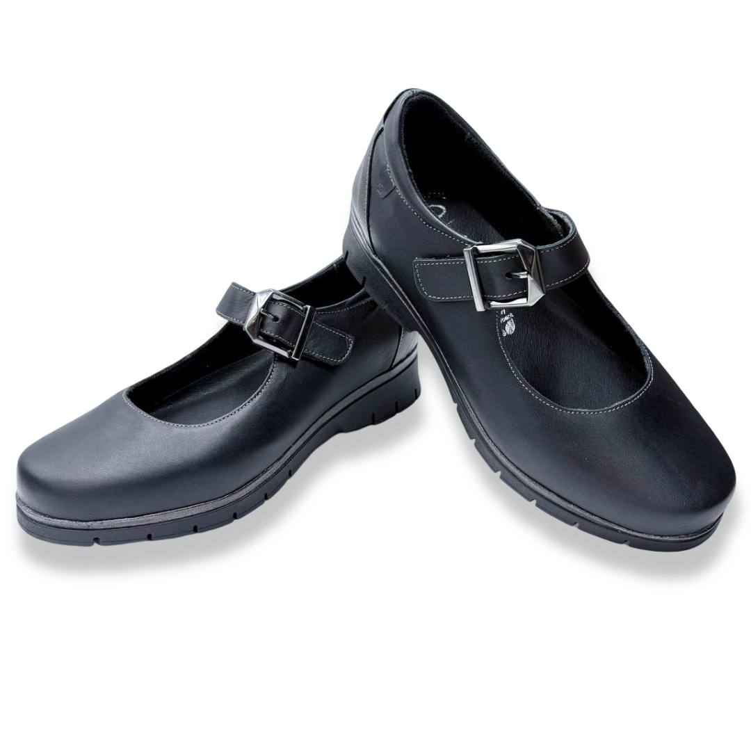 IMG 1058 - ZAPATO MUJER VALERIA’S 2386 | SALÓN CONFORT DE PIEL CON HEBILLA valerias-2386-negro
