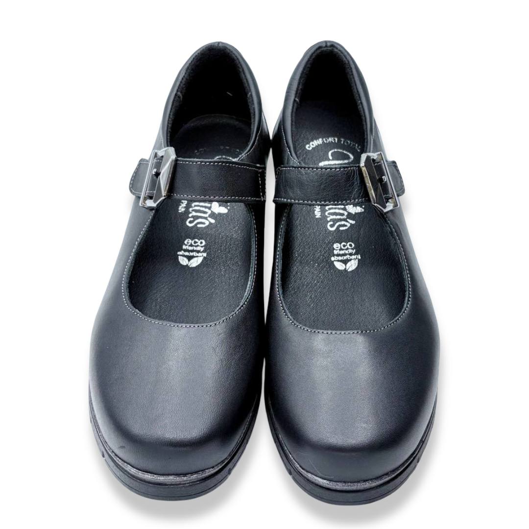 IMG 1094 - ZAPATO MUJER VALERIA’S 2386 | SALÓN CONFORT DE PIEL CON HEBILLA valerias-2386-negro