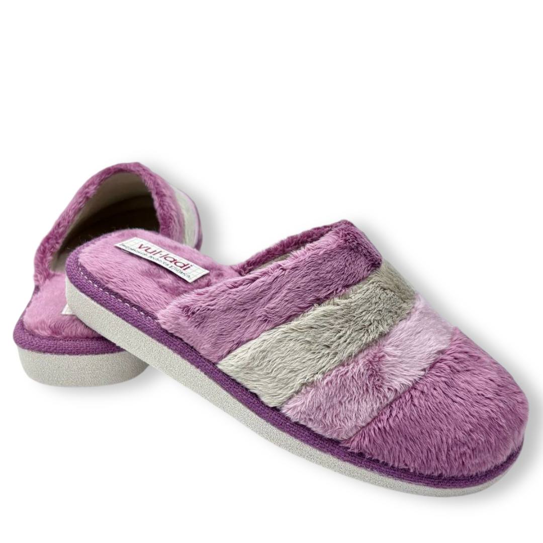 IMG 2293 - ZAPATILLAS DE CASA MUJER VUL-LADI 5508 | DISEÑO LÍNEAS Y TEJIDO SUAVE ZapatillasdeCasa_Mujer_VulLadi_Rosa_5508-C15