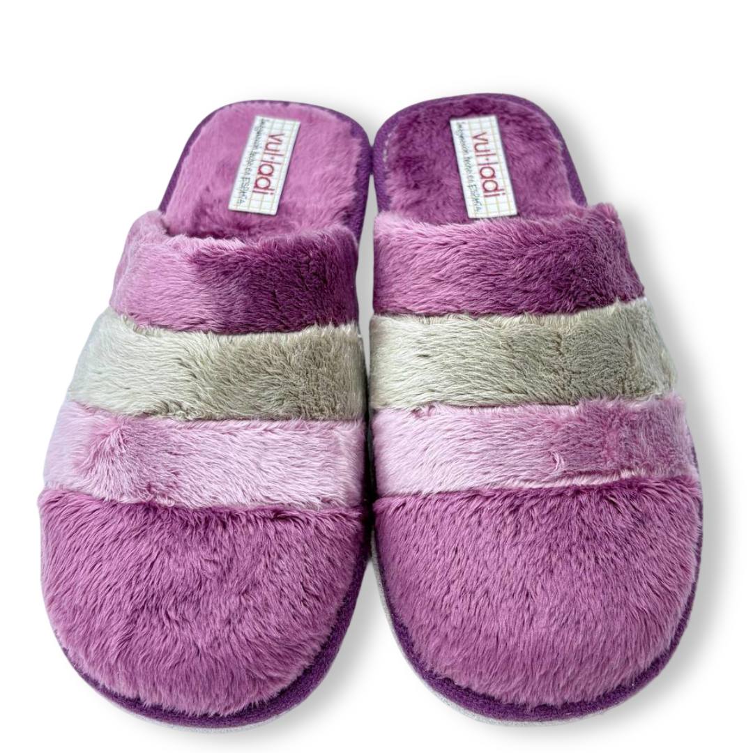 IMG 2329 - ZAPATILLAS DE CASA MUJER VUL-LADI 5508 | DISEÑO LÍNEAS Y TEJIDO SUAVE ZapatillasdeCasa_Mujer_VulLadi_Rosa_5508-C15