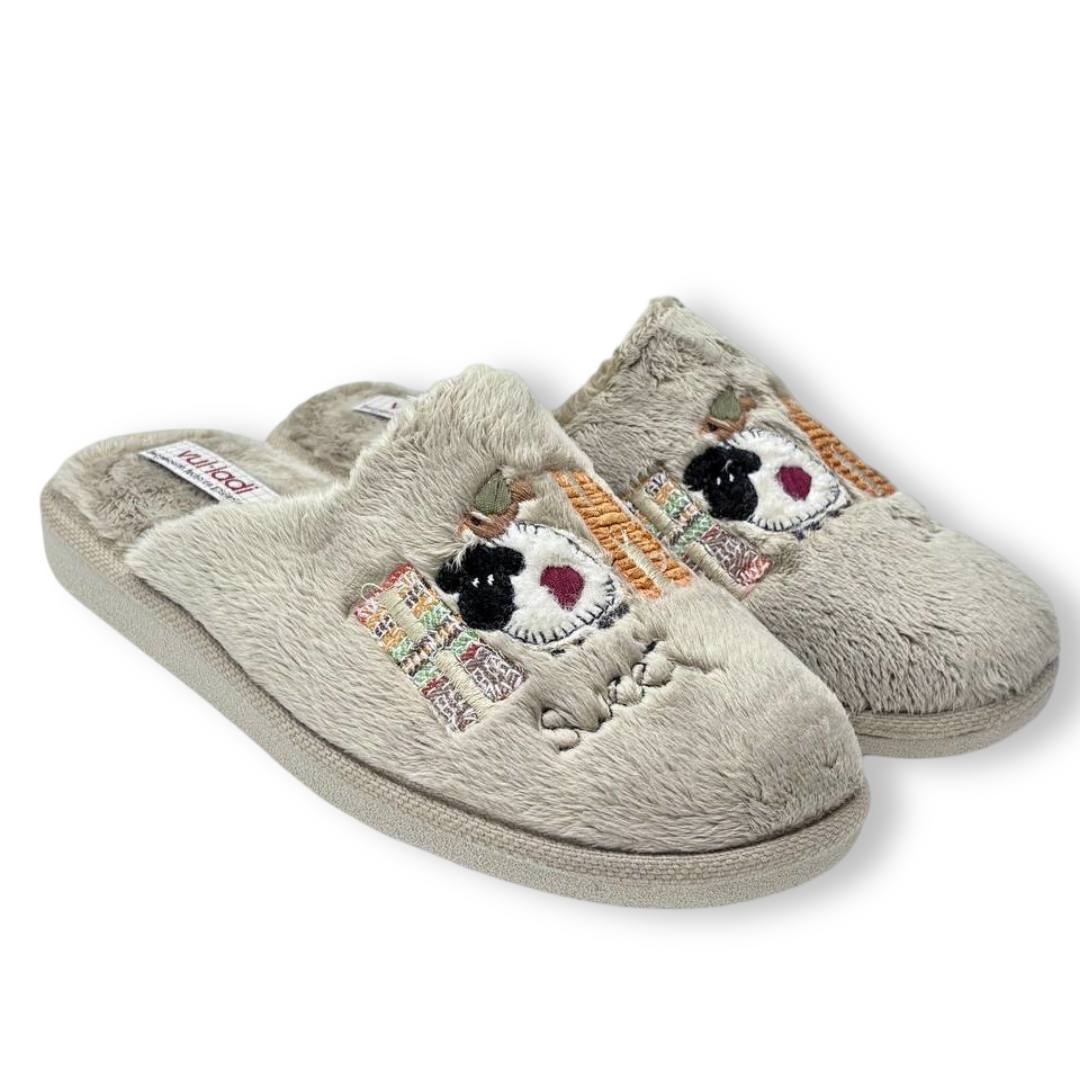 IMG 2341 - ZAPATILLAS DE CASA MUJER VUL-LADI 7074 | SUAVES Y CÁLIDAS CON DISEÑO BORDADO ZapatillasdeCasa_Mujer_VulLadi_Beige_7074-123