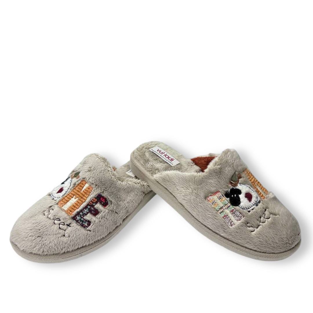IMG 2343 - ZAPATILLAS DE CASA MUJER VUL-LADI 7074 | SUAVES Y CÁLIDAS CON DISEÑO BORDADO ZapatillasdeCasa_Mujer_VulLadi_Beige_7074-123