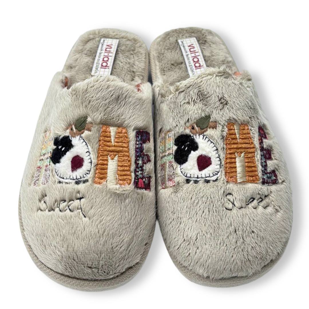 IMG 2354 - ZAPATILLAS DE CASA MUJER VUL-LADI 7074 | SUAVES Y CÁLIDAS CON DISEÑO BORDADO ZapatillasdeCasa_Mujer_VulLadi_Beige_7074-123