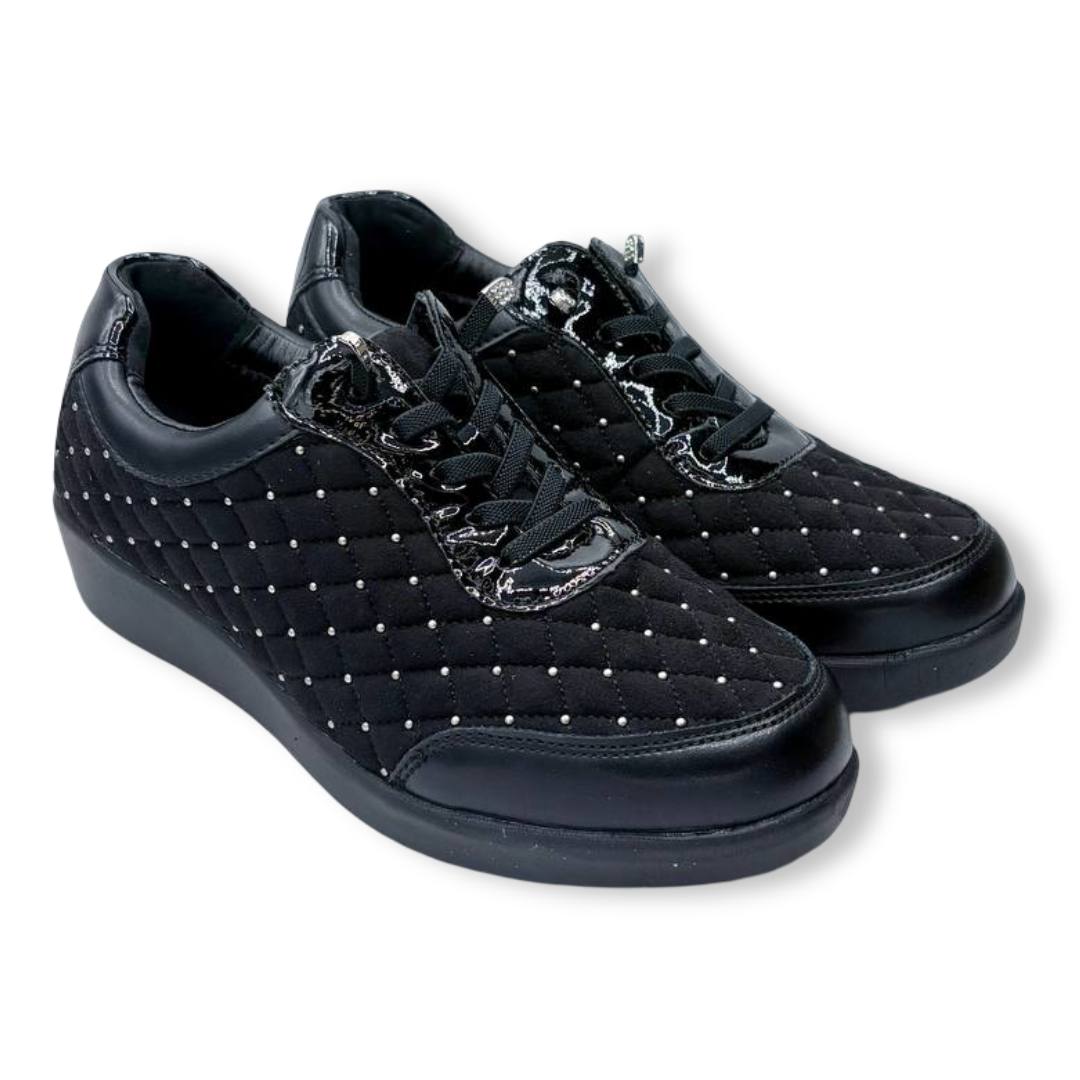 IMG 3846 - ZAPATO MUJER DR. CUTILLAS 38611 | CORDONES ELÁSTICOS Y PLANTILLA ACOLCHADA ZapatosComodidad_Mujer_DrCutillas_Negro_38611